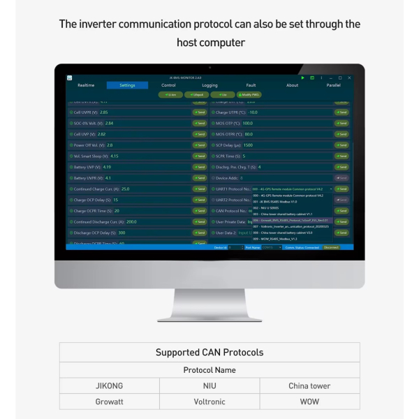 Фото - BMS JIKONG JK-PB1A16S10P (100А номінальний струм, 1А струм балансування)
