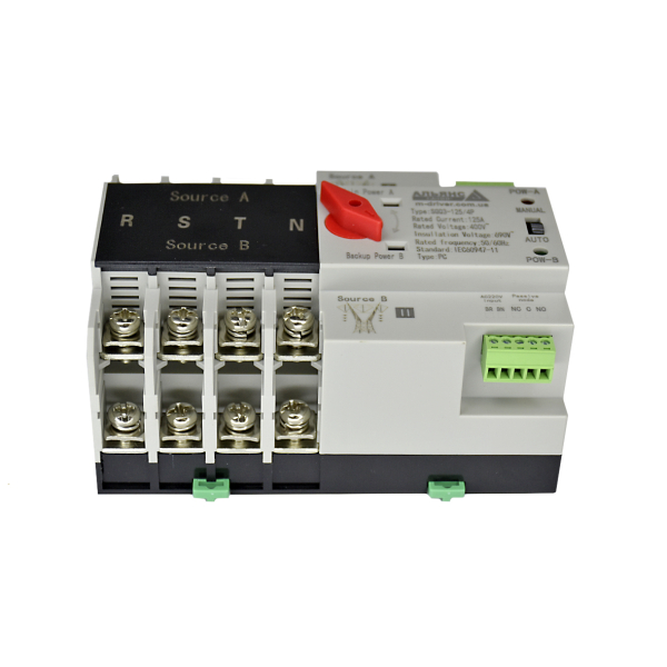 Фото - Автоматичний перемикач джерела живлення LW4R-125 4 полюси  125А GRID/GEN