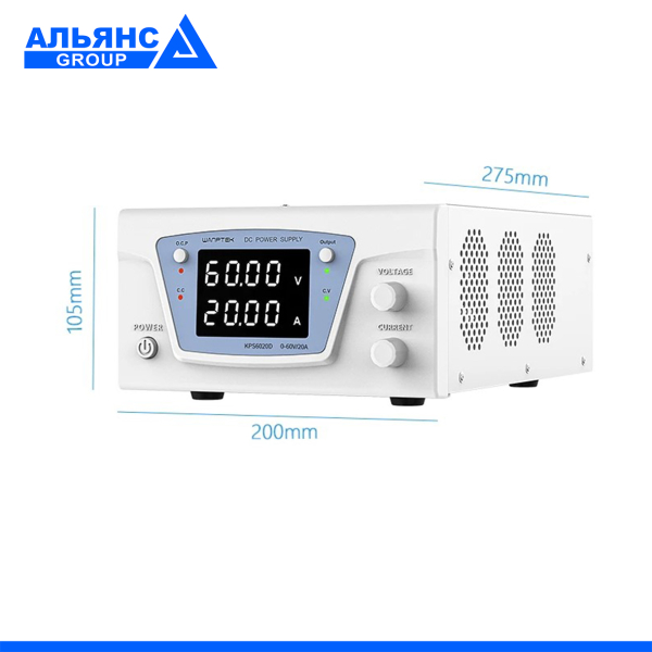 Фото - Блок живлення лабораторний KPS6020D 1200Ватт (0-60Вольт х 0-20Ампер)