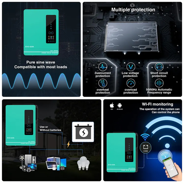 Фото - Гібридний  інвертер AN-SCI-EVO-6200