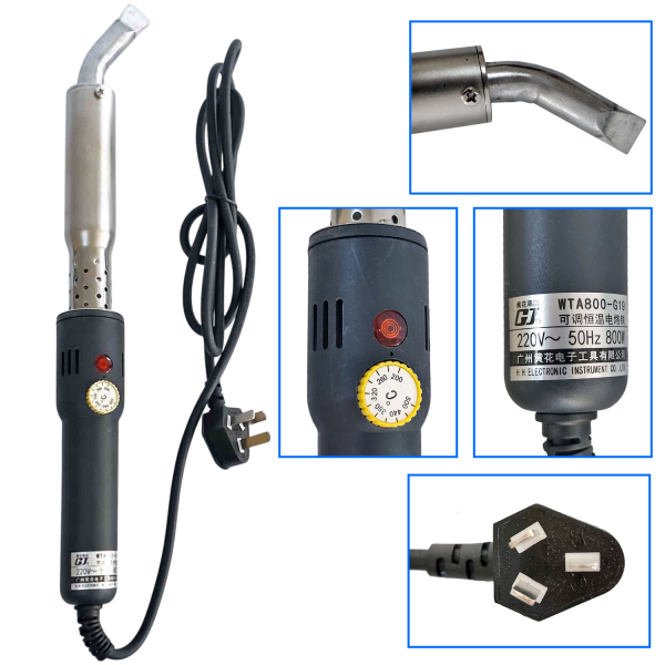 Фото - Паяльник 800Вт 220В з регулюванням температури та перехідником