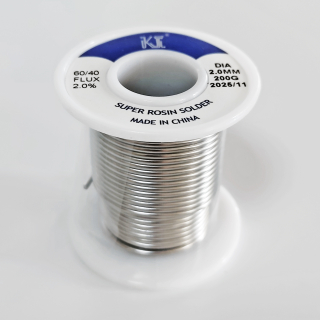 Фото - Припой Kewei Sn60Pb40 (ПОС-60 олов'яно-свинцевий) з флюсом діам. 2мм 200гр.