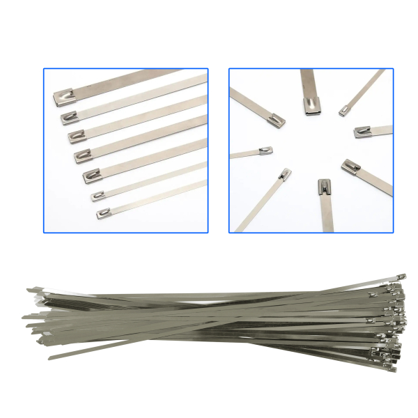 Фото - Хомут з нержавіючої сталі SS304 4,6х200мм (100шт)