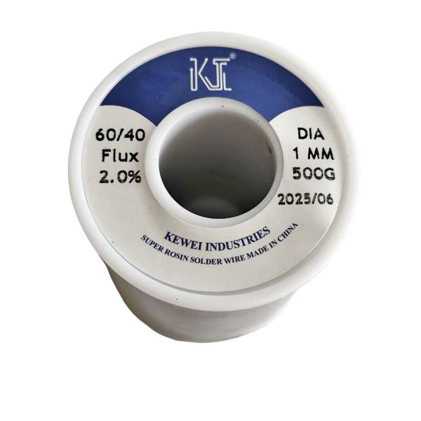 Фото - Припой Kewei Sn60Pb40 (ПОС-60 олов'яно-свинцевий) з флюсом діам. 1.0мм 500гр.