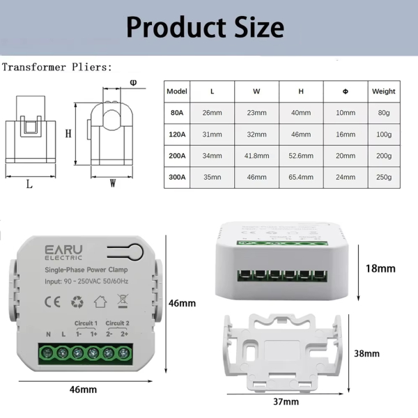 Фото - Лічильник електроенергії 2ф 80А WiFi Smart PC 311-W-TY