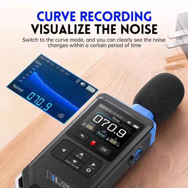 Фото - FNIRSI FDM02 цифровий шумомір/звукометр