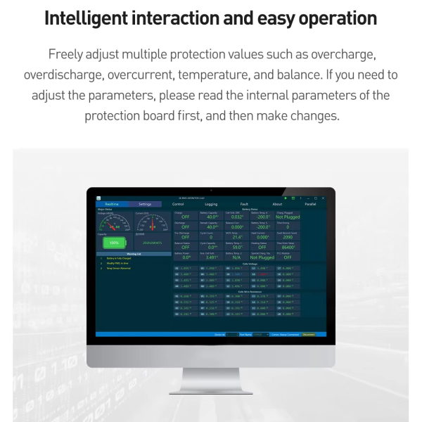 Фото - BMS JIKONG JK-PB1A16S10P (100А номінальний струм, 1А струм балансування)