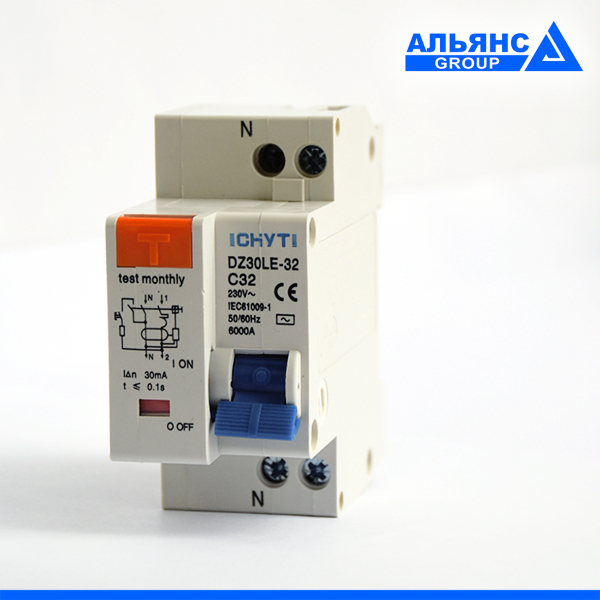 Фото - Диференціальний автоматичний вимикач 32А DZ30LE-32