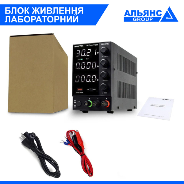 Фото - Лабораторний блок живлення 30 В, 10 А, DPS3010U