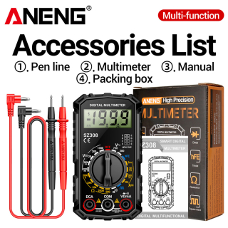 Фото - Мультиметр Aneng SZ308 750V AC/1000V DC Voltage, 10A DC Current, NCV, LCD з підсвіткою
