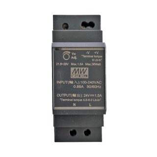 Фото - Блок живлення Mean Well HDR-30-24 оригінал (24VDC, 30W)