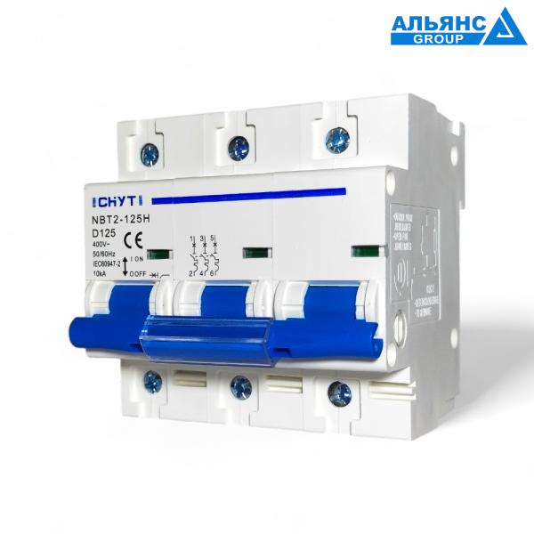 Фото - Автоматичний вимикач 3 полюса 125А CHYT NBT2-125