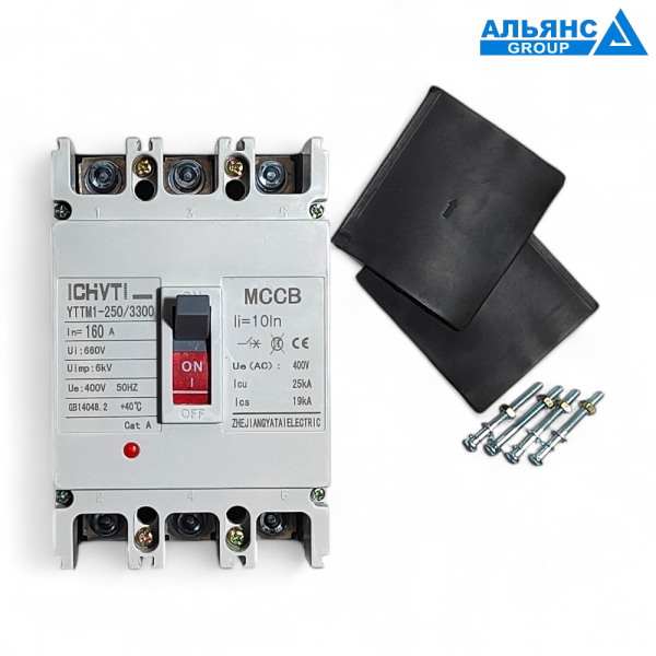 Фото - Автоматичний вимикач 3 полюса YTTM1-250 160А CHYT