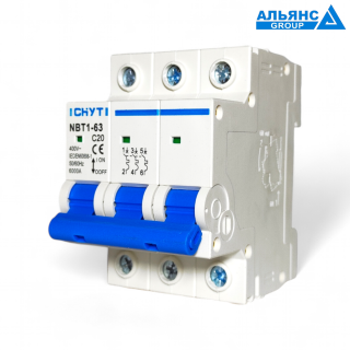 Фото - Автоматичний вимикач 3 полюса 20А CHYT NBT1-63