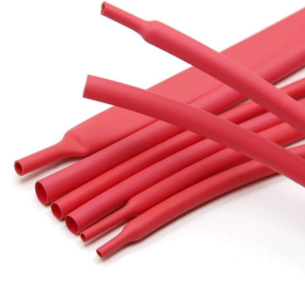 Фото - Термоусаджувальна трубка червона діаметром 6.0мм усадка 2:1