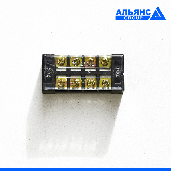 Фото - Клемна колодка ТВ 2504 гвинтова в корпусі, 4P