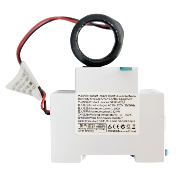 Фото - Лічильник електроенергії 1ф 100А WiFi Smart з розмикачем ATORCH GR2PWSL, ПЗВ, кольоровий дисплей