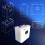 Акумуляторна батарея LiFePo4 8Квт, 314Ah 25.6V, 100% нові комірки CALB 314Аh Grade A, активна BMS JK-B2A8S20PHCR SMART  та 4.3 сенсорним дисплеєм 