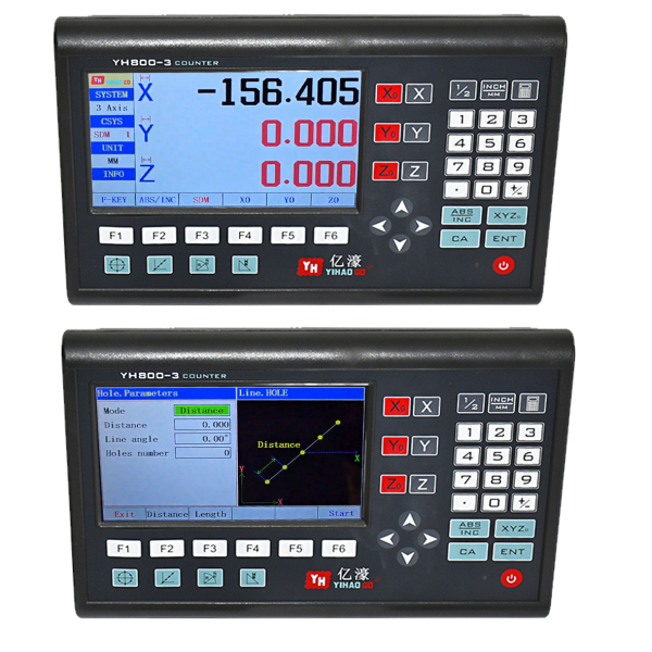 Фото - Система цифрової індикації УЦИ, 3коорд. YH800 LCD, 7" дисплей, 0.1μm - 10μm, пластик корп.