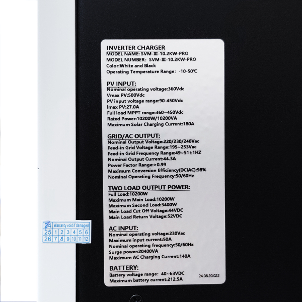 Фото - Гібридний  інвертер SVM-III-10.2KW-PRO-48V