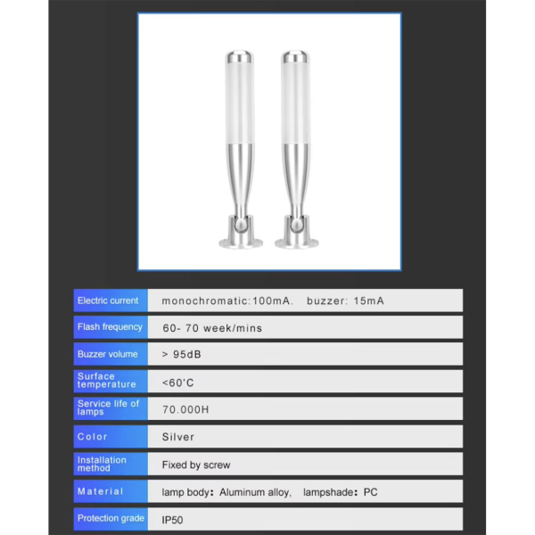 Фото - Стійка індикатора (світлофор) DC24V