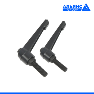 Фото - Ручка фіксатор R63 алюмінієва зовнішня різьба  М8х40мм