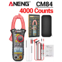 Струмові (токові) кліщі Aneng CM84 600V AC/DC Voltage, 1000A AC/DC Current, NCV, мультиметр, LCD з підсвіткою