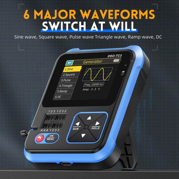 Фото - FNIRSI DSO-TC3 осцилограф/тестер/мультиметр + зонд P6100