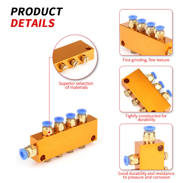 Фото - Розгалужувач регульований на 5 виходів діам. 6мм.