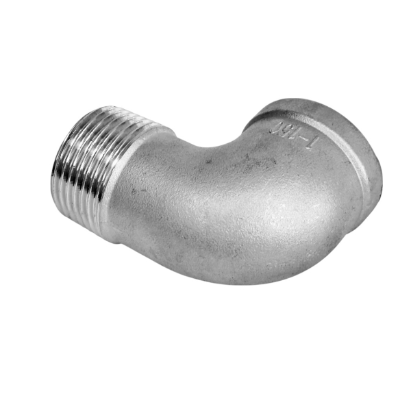 Фото - Коліно 90˚, н/ж SS304, зовнішня– внутрішня різьба DN25 G1"F - G1"M