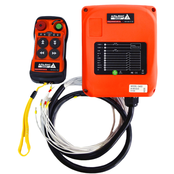 Фото - Комплект радіокерування краном Q400 (4 кнопки одинарні) AC110-460V