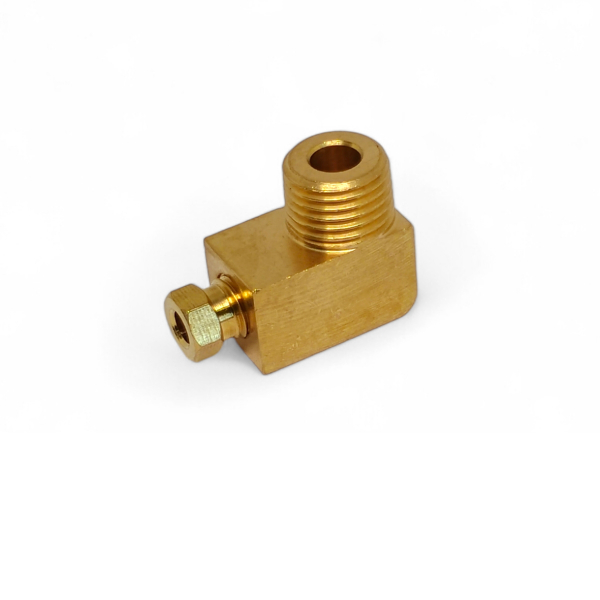 Фото - Фітинг латунний кутовий JN42 діам.4мм-G(R)1/4