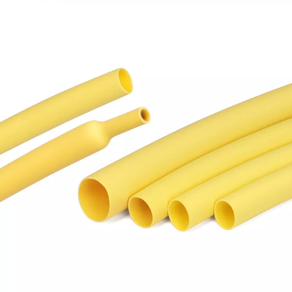Фото - Термоусаджувальна трубка жовта діаметром 4.0мм усадка 2:1