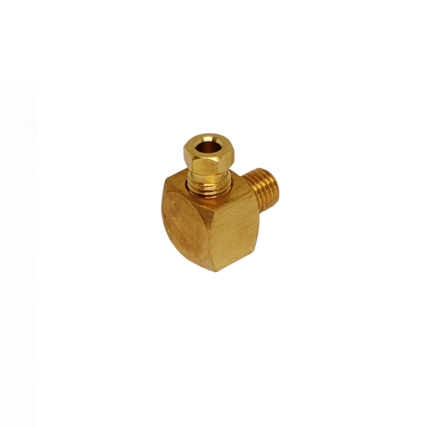 Фото - Фітинг латунний кутовий JM48 діам.4мм-М8х1