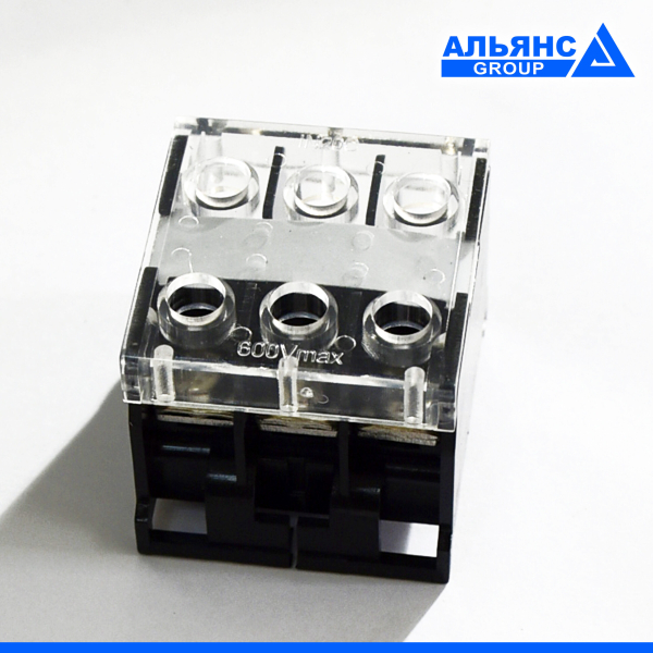 Фото - Блок затискачів IN20BK-C на DIN-рейку, 3Р