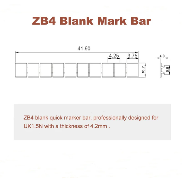 Фото - Маркування для клем ZB4 blank без символів