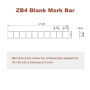 Маркування для клем ZB4 blank без символів