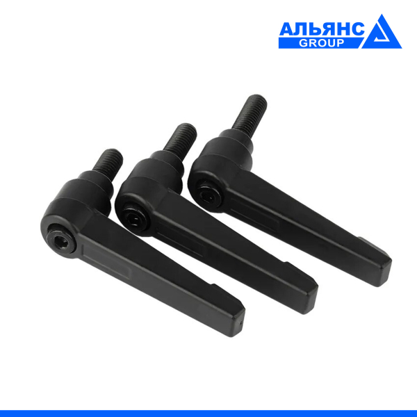 Фото - Ручка фіксатор R63 алюмінієва зовнішня різьба  М8х40мм