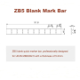 Маркування для клем ZB5 blank без символів