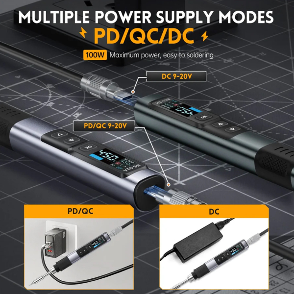 Фото - FNIRSI HS02B + 3 жала паяльна станція