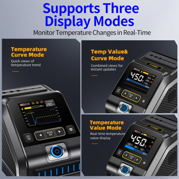 Фото - FNIRSI DWS-200 + F210 + 3 жала паяльна станція