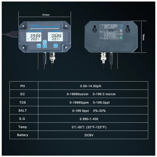 Фото - Контроллер якості води 6 в 1 WiFi