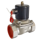 Клапан электромагнитный прямого действия SS304 DN50 G2" F/F, уплотнение VITON, 220V AC