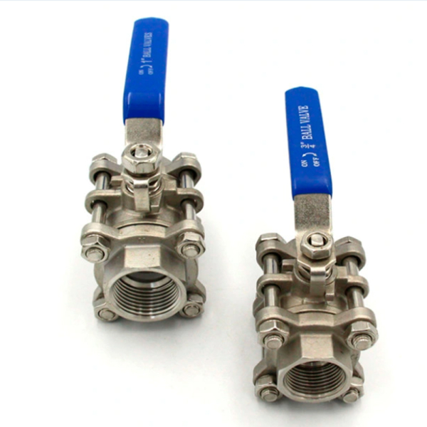 Фото - Кран шаровий DN20 нержавіючий SS304, трискладовий внутрішня-внутрішня різьба G3/4F-G3/4F