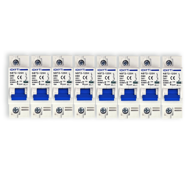 Фото - Автоматичний вимикач 1полюс 80А DIN рейка CHYT NBT1-63