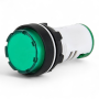 Лампа індикатор AD16-22ES зелена 12VAC/DC