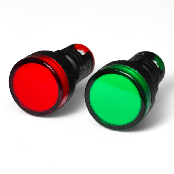 Фото - Лампа індикатор AD16-22DS зелена 12VAC/DC