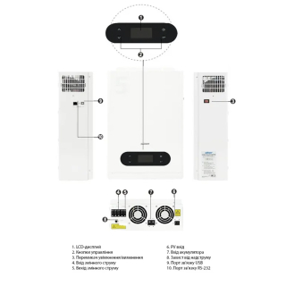 Фото - Гібридний інвертор 5Кв 48В (UPS) VMS-5K-48