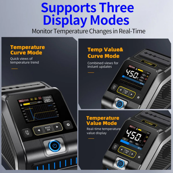 Фото - FNIRSI DWS-200 + F210 + F245 макс.комплект 9 жал паяльна станція