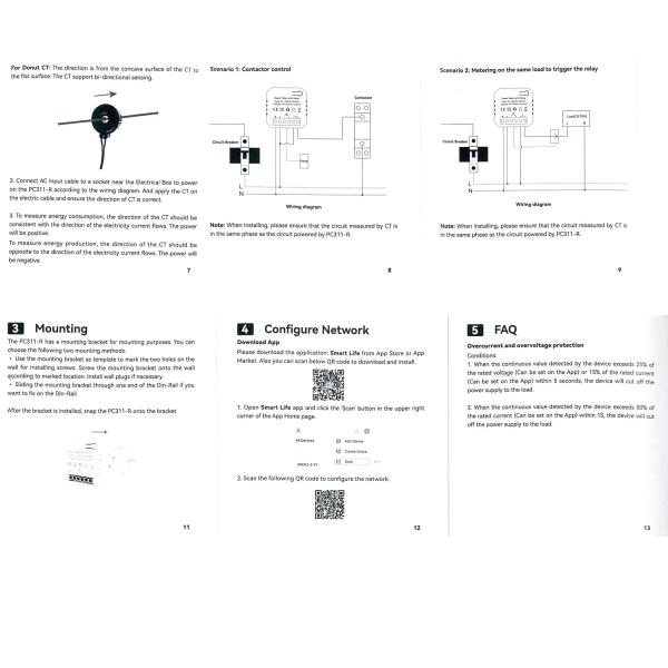 Фото - Лічильник електроенергії PC 311-W-TY/R/80A*1, 1ф 80А, Relay, WiFi Smart 